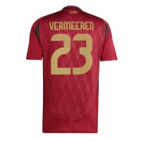 Maglia Calcio Belgio Arthur Vermeeren #23 Prima Divisa Europei 2024 Manica Corta